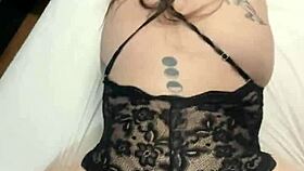 couple fingers latina's pussy with ass play