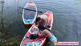 Three Juicy Shaved Teens Lick Pussy and Kiss at ClubSweethearts