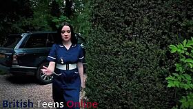 British Nurse Guides Condom Use and Cock Wanking Lesson