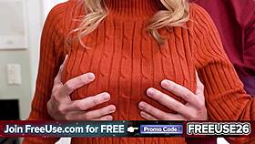 shaved slut rides cock cowgirl then bent over for seasonal pounding