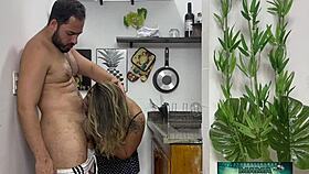 mama got wrecked by huge cock in kitchen pounding 😈🍆💦 bbc surprise