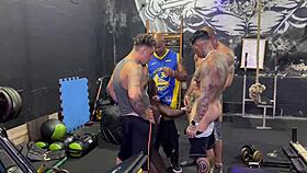 i n my buds gangbanged this hot emo latina anal in gym everyone watchin voyeur style