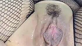 i'm la coneja rabitquiky slamming huge dildo deep in my gaping ass