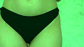 wanna watch this big ass babe shake her thong-clad cheeks in a panties try-on tease?