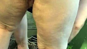 Wife relaxes in garden while i secretly film 😏🌿