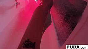 kendra cole's steamy shower turns into sexy solo tease 🚿💦