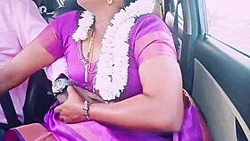 beautiful indian housewife seduces car driver with saree dirty talk