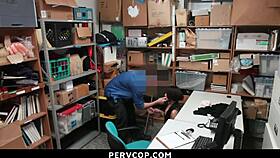 isabella nice's shoplifting bust turns into cute teen domination fuck without cops