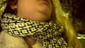 chubby amateur burps publicly in casual outdoor clip