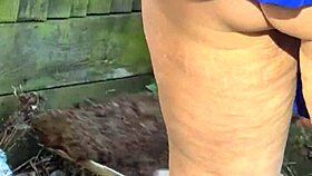 Wife relaxes in garden while i secretly film 😏🌿