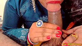 hot desi babe sucks and fucks passionately with lover