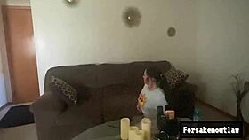 blonde cutie chokes on bbc monster while getting dominated and squirting hard