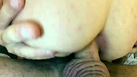 big ass milf wife bends for deep anal creampie gaping from lover doggystyle