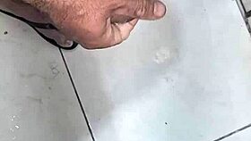 i'm stroking hard watching kleber blast his load in brazilian solo masturbation frenzy