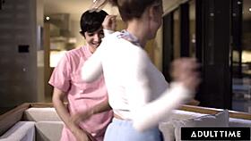 Pristine Edge milf endures all-night pounding from horny stud with sloppy licks.