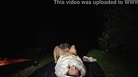 Licking wet spots in public outdoor wife compilation