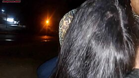 Seriously, flashing my cock at this curvy latina bus slut—watch her deepthroat it wild!