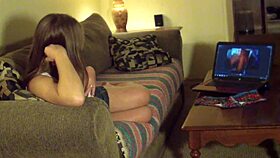 no wonder she's running late as horny housewife maid teases