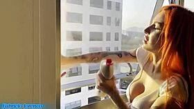 Guy hires sexy maid, slams her big ass and cums deep inside