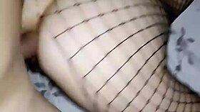 hammering skinny milf pussy in bathroom then savage bed anal