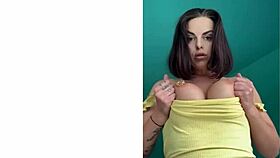 beautiful devious milf mommy teases with huge tattooed boobs 👑