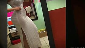 peruvian webcam slut's big ass begs for monster cock