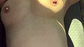 Busty Pierced Hooker Fucked Outdoors Begs Massive Facial!