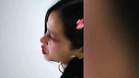 Petite teen resists but beers make her wild anal ass licking pussy sex with black friend