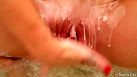 sara jay milf teases pinches her stiff hard nipples