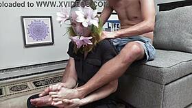 intense foot fetish footjob melts into relaxing massage