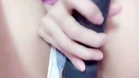 a chinese girl masturbates to squirting bliss