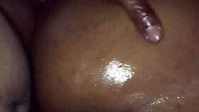 pretty oiled black ass takes deep anal pounding with sexy curves