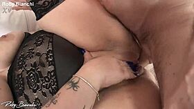 two throbbing cocks stretch and satisfy pamela's curvy holes deep