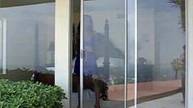 Ebony Hood Babe Rides Cock to Cum on Tits