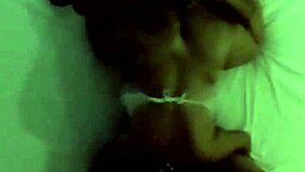 Intense 69 position grinding in hotel room building to explosive mutual orgasm bliss