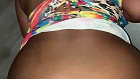 Big Booty Ebony Slut Sneaky Bathroom Creamy Backshots