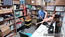 police officer questions skinny asian thief in intense uniform encounter