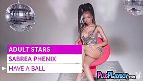 I passionately pose my big tits and pierced ebony curves as Sabrea Phenix