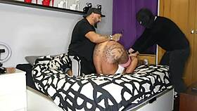 Hey neighbors, watch DanaXMuscles squirt from anal dildo and clit play in full bdsm movie