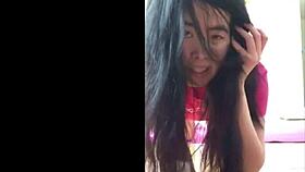 Chinese teen alexandria teases with her sexy gaping solos