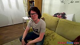 newbie enjoys casual oral fun from leeds nerd