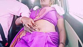 beautiful indian housewife seduces car driver with saree dirty talk