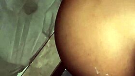 Big Booty Ebony Slut Sneaky Bathroom Creamy Backshots