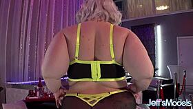 Sloppy Blonde Plumper Tiffany Star Solo Toy Fuck