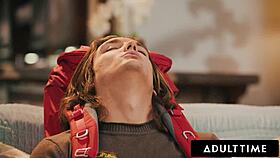 mature lauren phillips gets busted stroking pussy by lusty neighbor they cum together