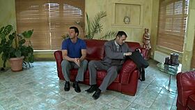 Curvy Euro Milf Double Penetrated at Wild Orgy Party