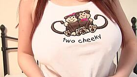 Ruby strips fishnet dress teasing big natural tits!