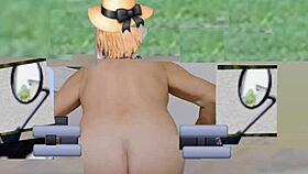 zea812 shakes sexy trans ass in homemade amateur crossdressing clip