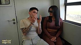 Mariana Martix Hooks Up with Papi Rodriguez for Train Stranger Fuck