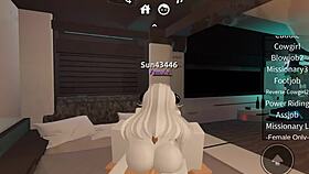 horny bitch gets fucked hard in roblox world